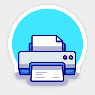 Printer With Paper Sticker